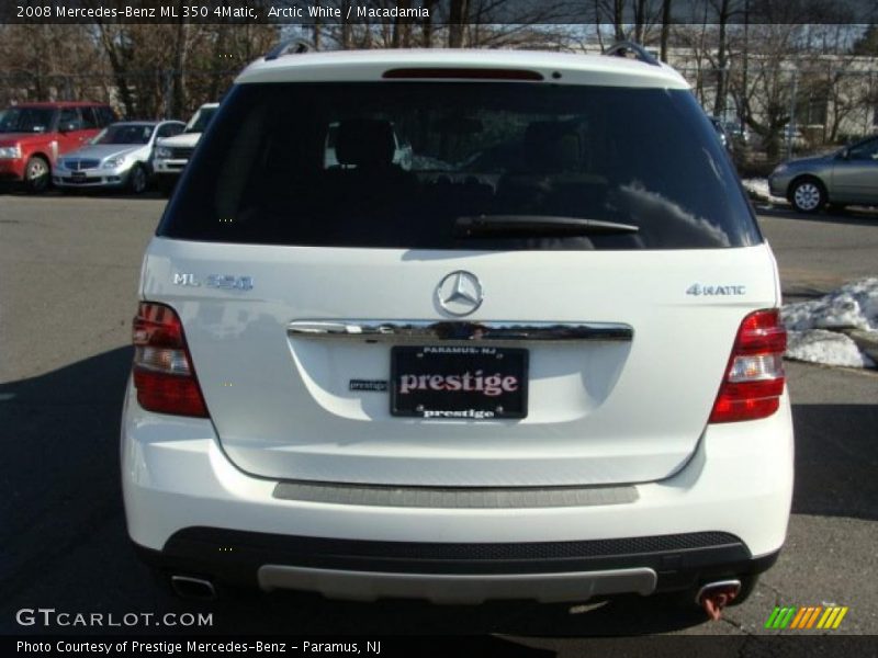 Arctic White / Macadamia 2008 Mercedes-Benz ML 350 4Matic
