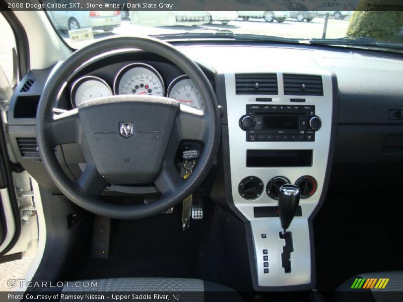 Stone White / Dark Slate Gray 2008 Dodge Caliber SXT