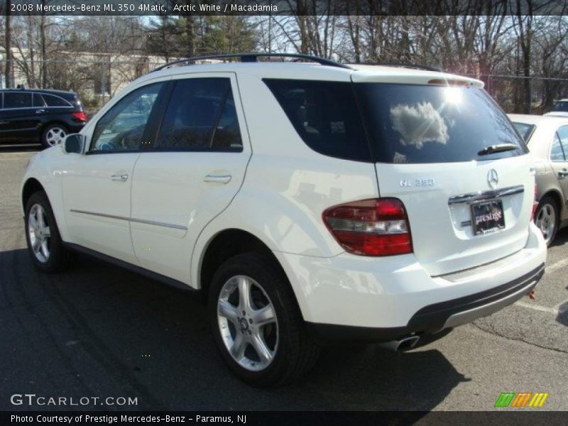 Arctic White / Macadamia 2008 Mercedes-Benz ML 350 4Matic