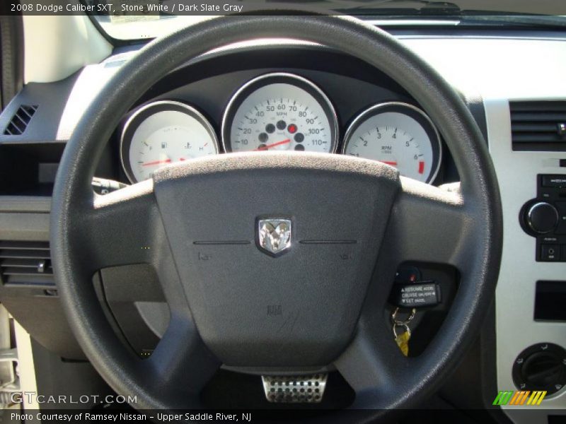 Stone White / Dark Slate Gray 2008 Dodge Caliber SXT