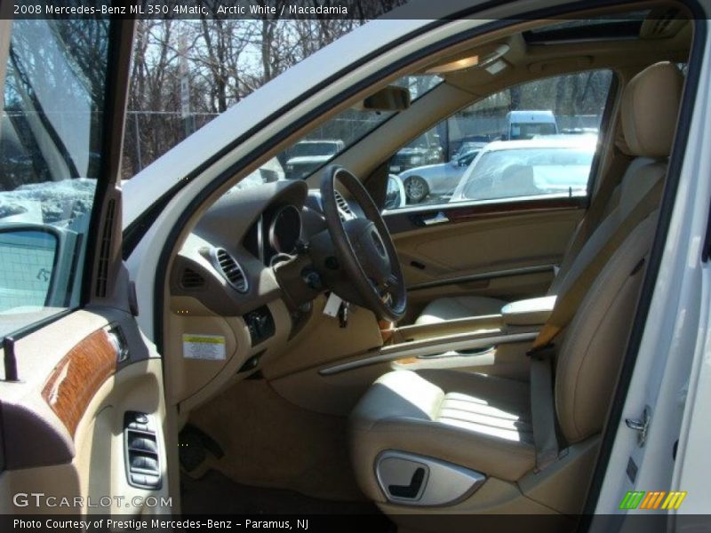 Arctic White / Macadamia 2008 Mercedes-Benz ML 350 4Matic