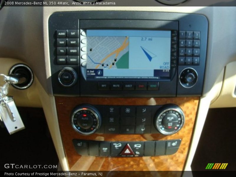 Arctic White / Macadamia 2008 Mercedes-Benz ML 350 4Matic