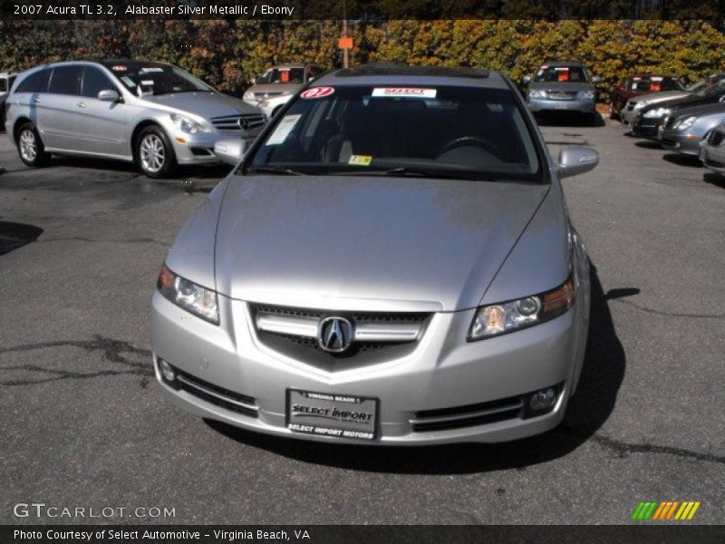 Alabaster Silver Metallic / Ebony 2007 Acura TL 3.2