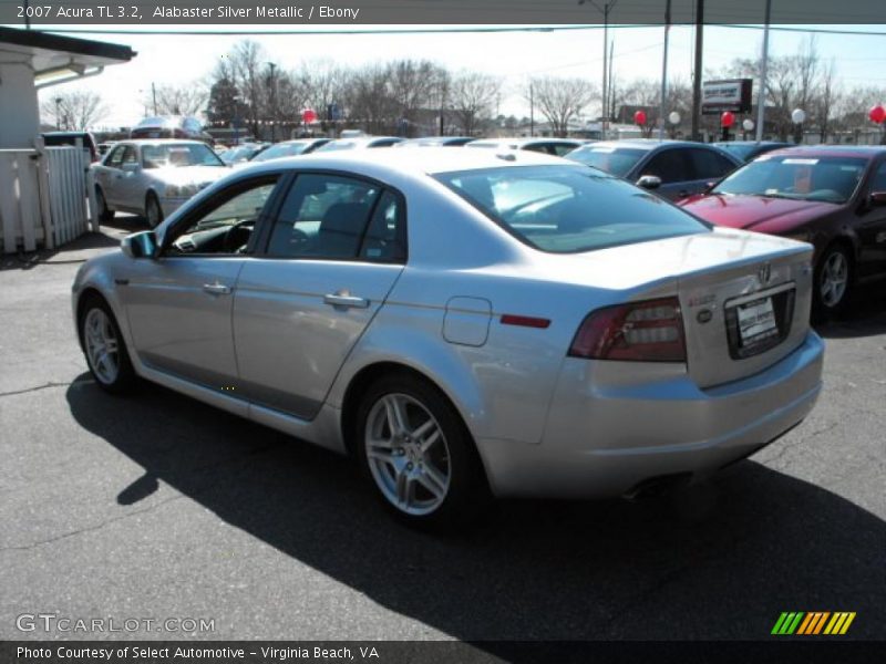 Alabaster Silver Metallic / Ebony 2007 Acura TL 3.2