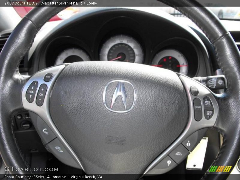 Alabaster Silver Metallic / Ebony 2007 Acura TL 3.2