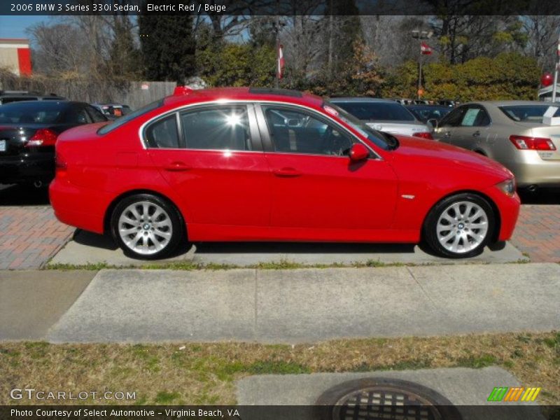 Electric Red / Beige 2006 BMW 3 Series 330i Sedan