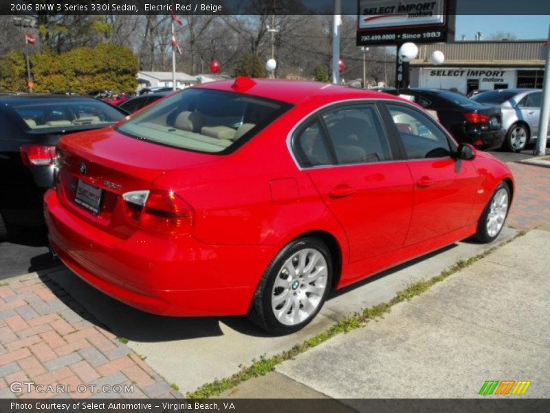 Electric Red / Beige 2006 BMW 3 Series 330i Sedan