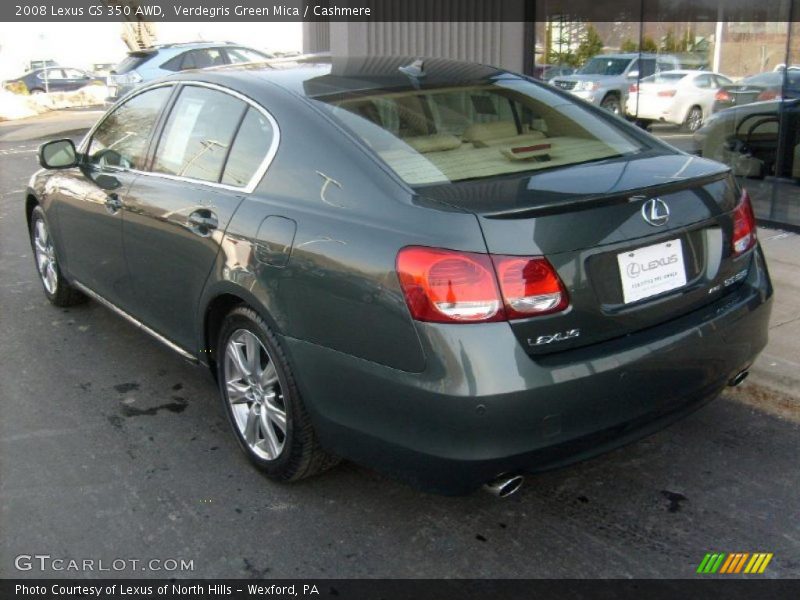 Verdegris Green Mica / Cashmere 2008 Lexus GS 350 AWD