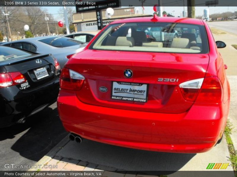 Electric Red / Beige 2006 BMW 3 Series 330i Sedan