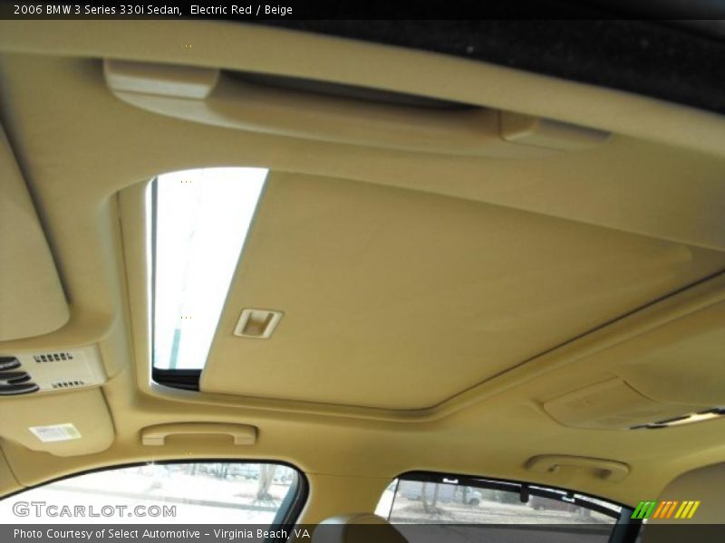 Electric Red / Beige 2006 BMW 3 Series 330i Sedan