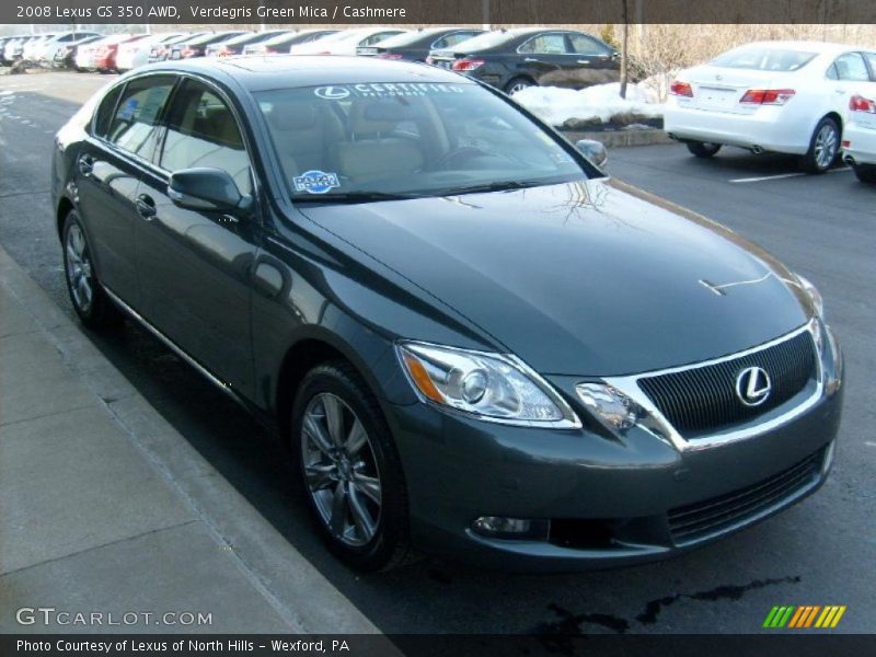 Verdegris Green Mica / Cashmere 2008 Lexus GS 350 AWD
