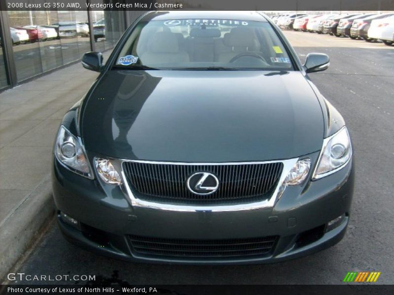 Verdegris Green Mica / Cashmere 2008 Lexus GS 350 AWD