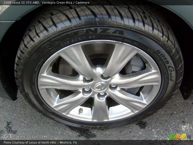Verdegris Green Mica / Cashmere 2008 Lexus GS 350 AWD