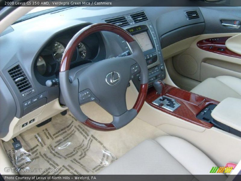 Verdegris Green Mica / Cashmere 2008 Lexus GS 350 AWD