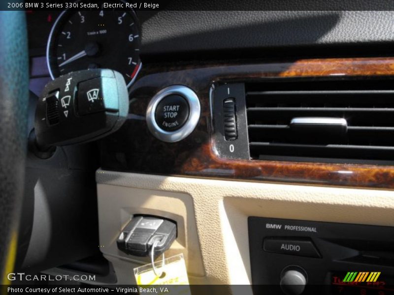 Electric Red / Beige 2006 BMW 3 Series 330i Sedan