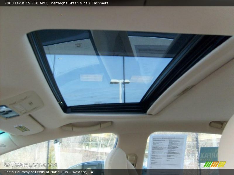 Verdegris Green Mica / Cashmere 2008 Lexus GS 350 AWD
