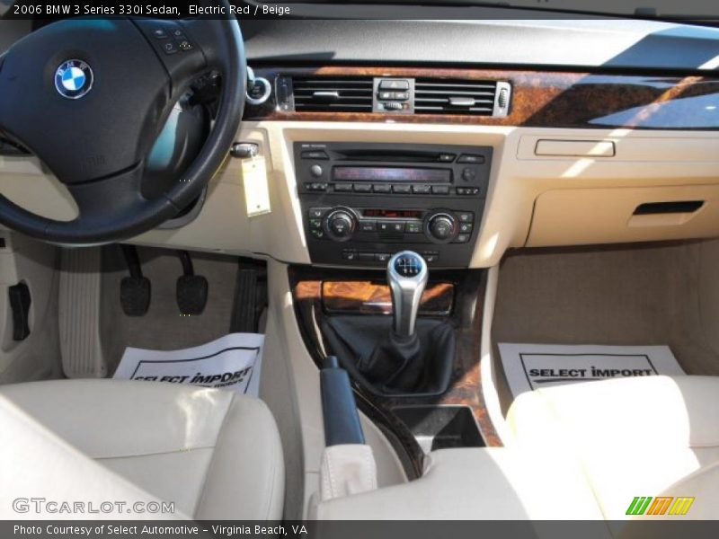 Electric Red / Beige 2006 BMW 3 Series 330i Sedan