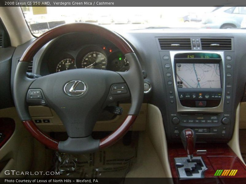 Verdegris Green Mica / Cashmere 2008 Lexus GS 350 AWD