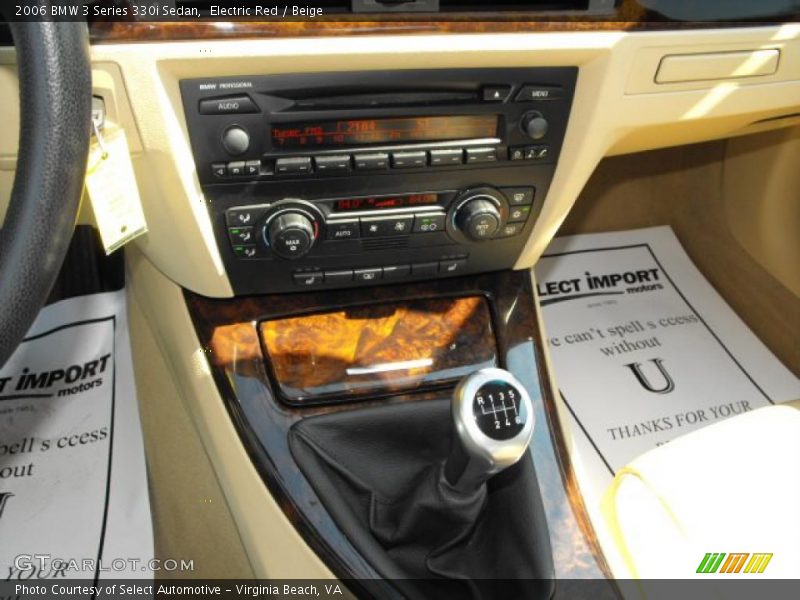 Electric Red / Beige 2006 BMW 3 Series 330i Sedan