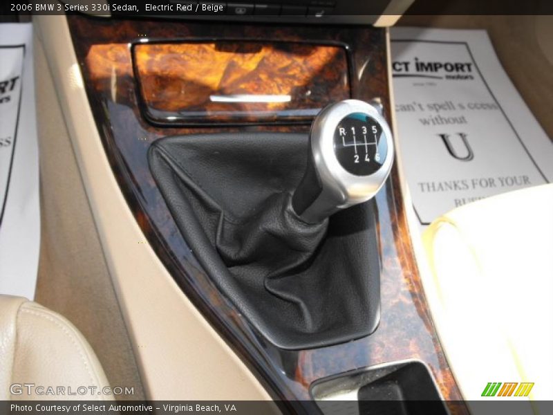 Electric Red / Beige 2006 BMW 3 Series 330i Sedan