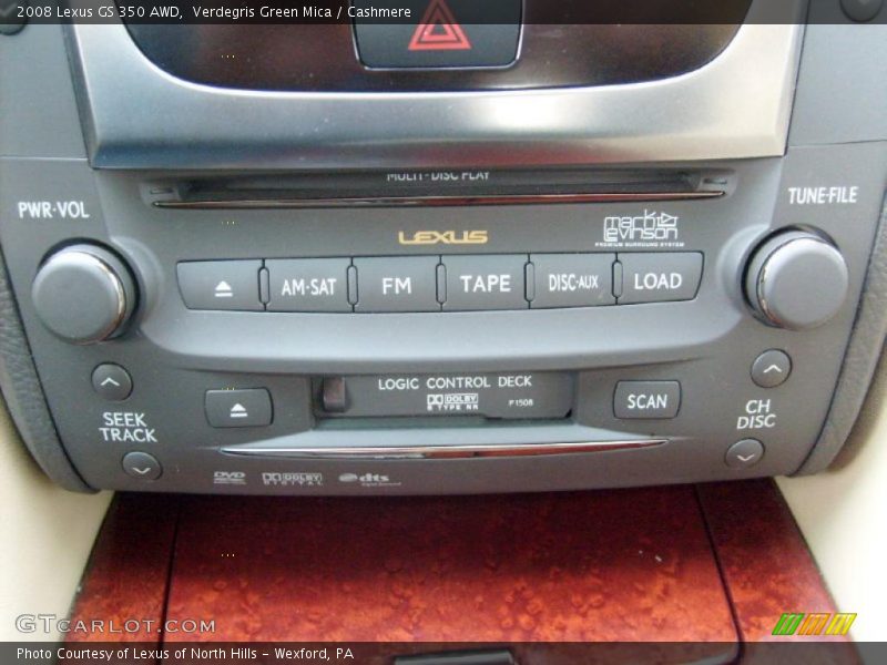 Verdegris Green Mica / Cashmere 2008 Lexus GS 350 AWD