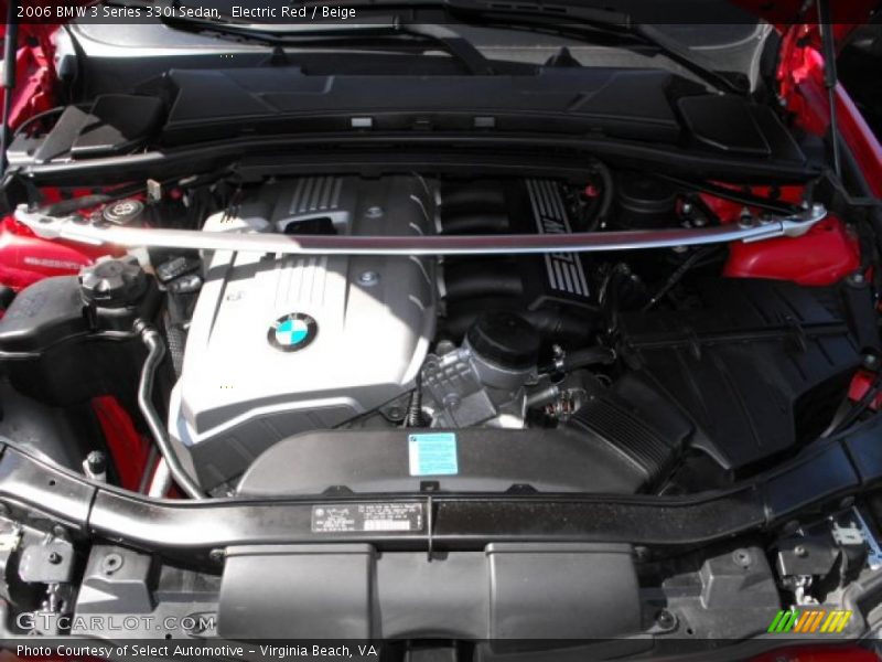 Electric Red / Beige 2006 BMW 3 Series 330i Sedan