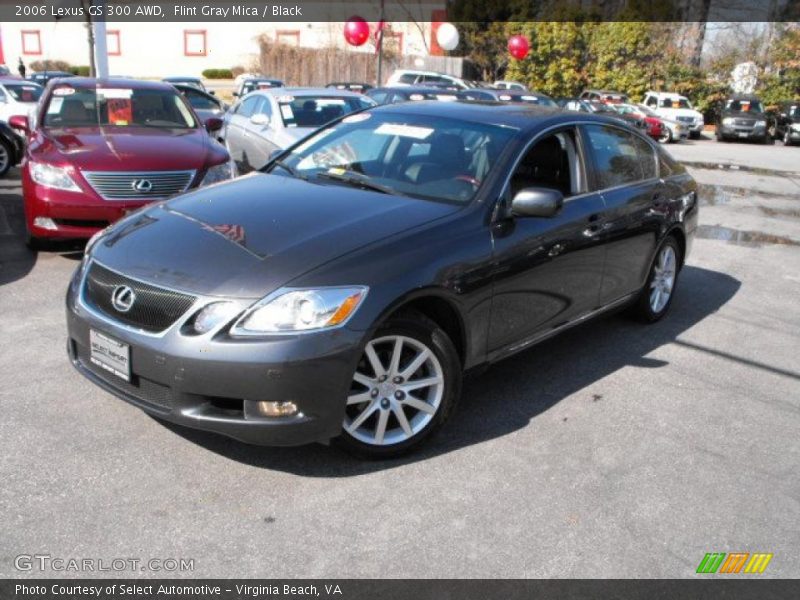 Flint Gray Mica / Black 2006 Lexus GS 300 AWD