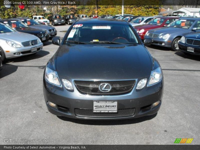 Flint Gray Mica / Black 2006 Lexus GS 300 AWD
