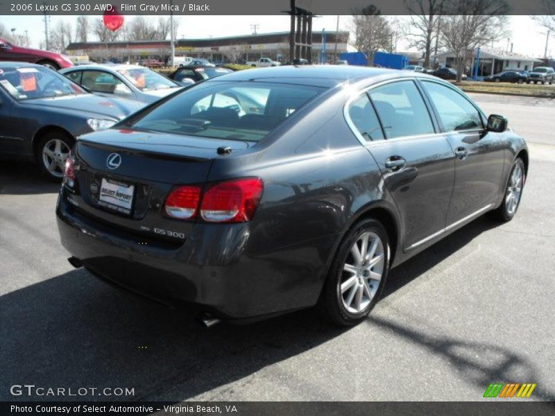 Flint Gray Mica / Black 2006 Lexus GS 300 AWD