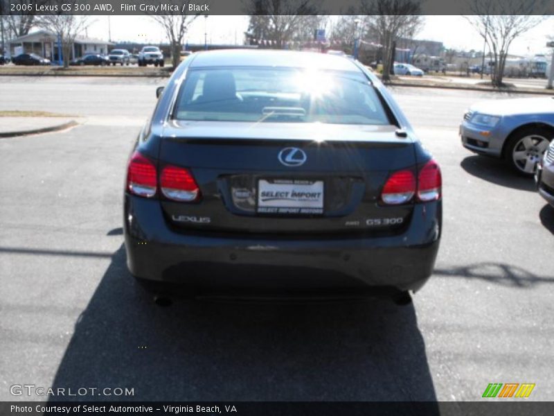 Flint Gray Mica / Black 2006 Lexus GS 300 AWD