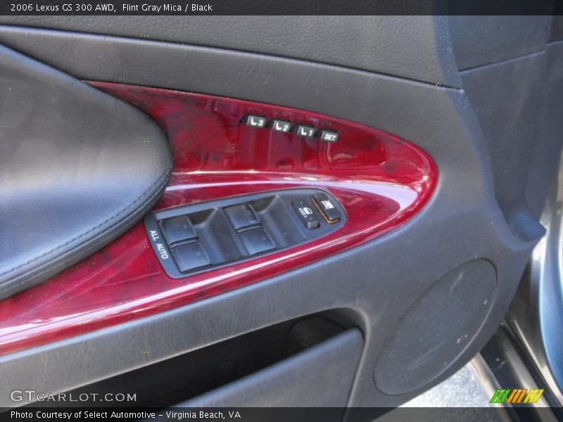 Flint Gray Mica / Black 2006 Lexus GS 300 AWD