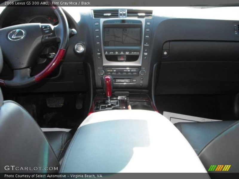 Flint Gray Mica / Black 2006 Lexus GS 300 AWD