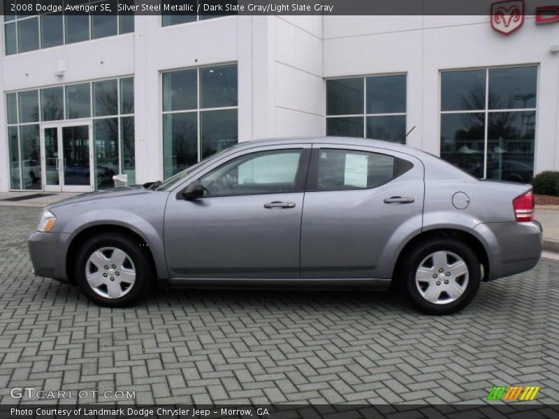 Silver Steel Metallic / Dark Slate Gray/Light Slate Gray 2008 Dodge Avenger SE