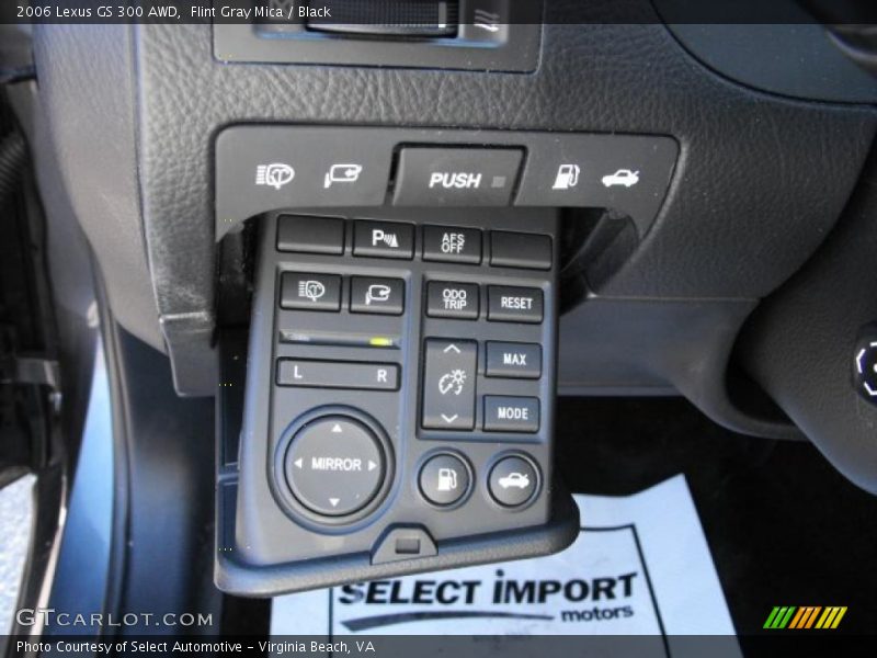 Controls of 2006 GS 300 AWD