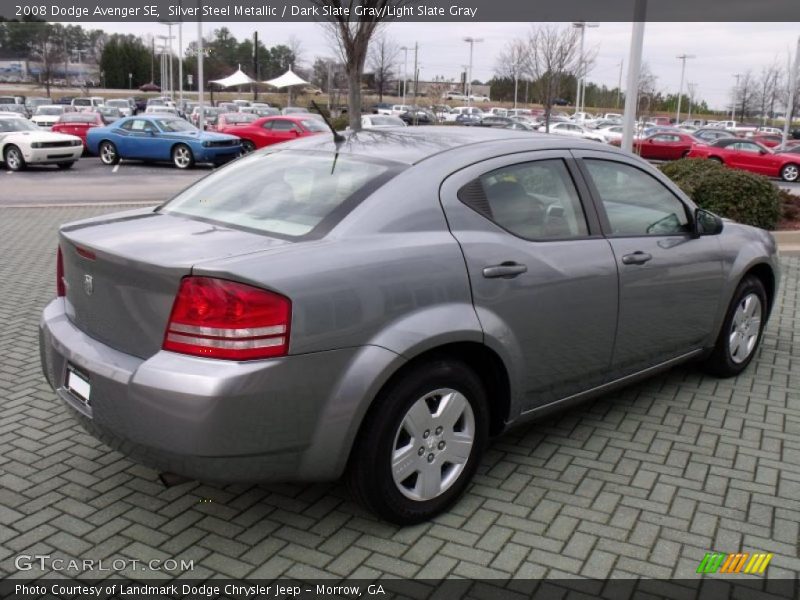 Silver Steel Metallic / Dark Slate Gray/Light Slate Gray 2008 Dodge Avenger SE