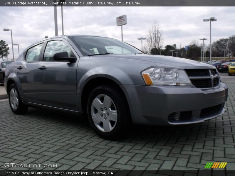 Silver Steel Metallic / Dark Slate Gray/Light Slate Gray 2008 Dodge Avenger SE