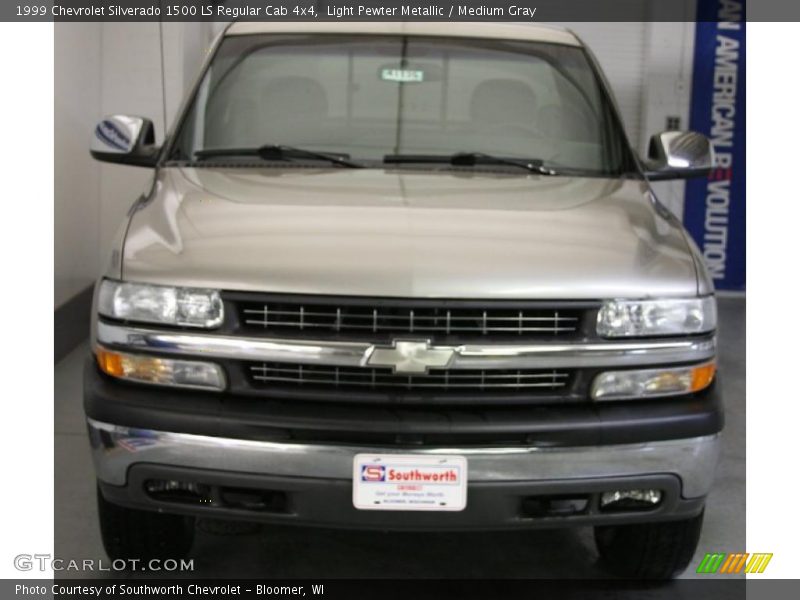 Light Pewter Metallic / Medium Gray 1999 Chevrolet Silverado 1500 LS Regular Cab 4x4