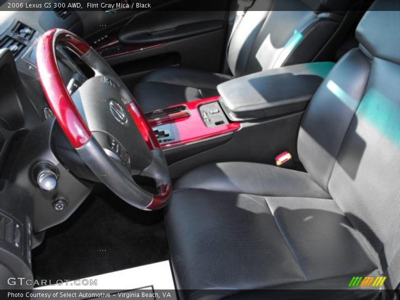 Flint Gray Mica / Black 2006 Lexus GS 300 AWD