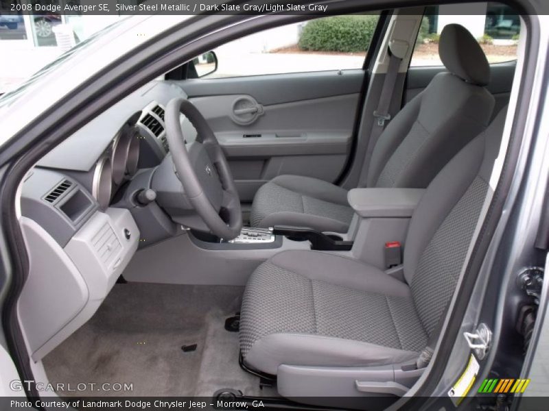 Silver Steel Metallic / Dark Slate Gray/Light Slate Gray 2008 Dodge Avenger SE