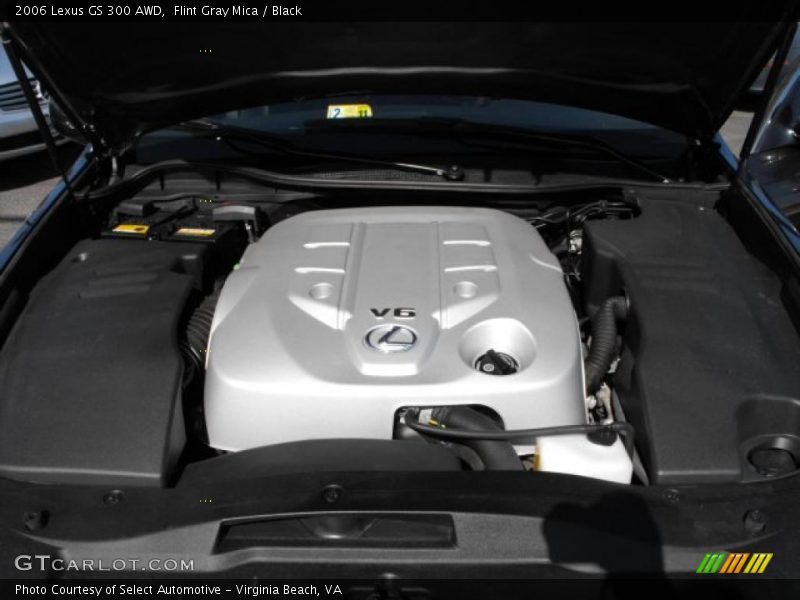 Flint Gray Mica / Black 2006 Lexus GS 300 AWD