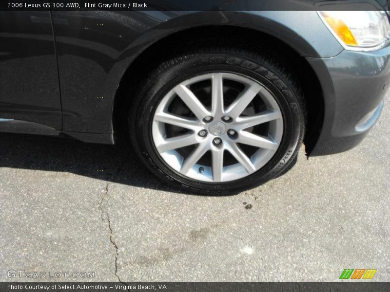 Flint Gray Mica / Black 2006 Lexus GS 300 AWD