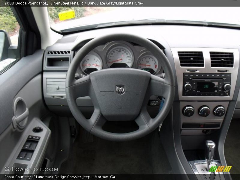 Silver Steel Metallic / Dark Slate Gray/Light Slate Gray 2008 Dodge Avenger SE
