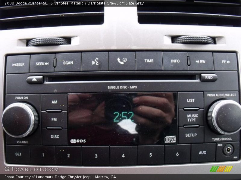Silver Steel Metallic / Dark Slate Gray/Light Slate Gray 2008 Dodge Avenger SE
