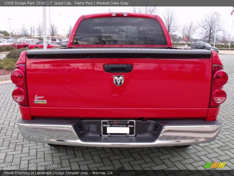 Flame Red / Medium Slate Gray 2008 Dodge Ram 1500 SXT Quad Cab