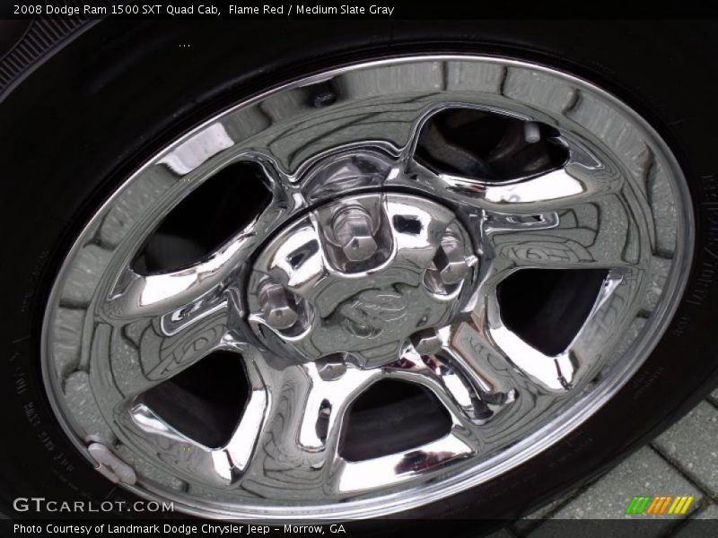 Flame Red / Medium Slate Gray 2008 Dodge Ram 1500 SXT Quad Cab