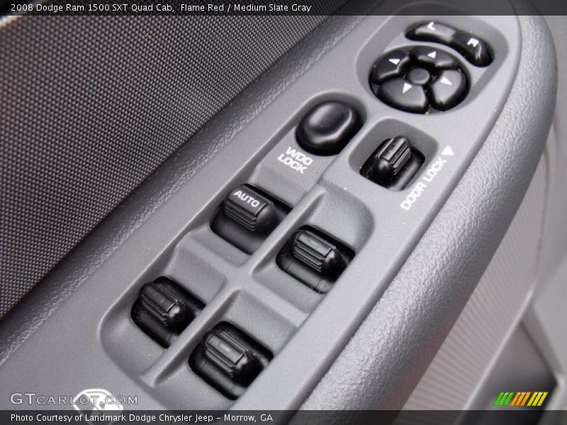 Flame Red / Medium Slate Gray 2008 Dodge Ram 1500 SXT Quad Cab