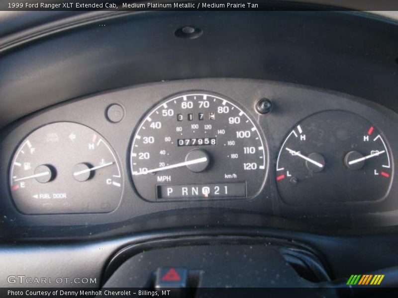 Medium Platinum Metallic / Medium Prairie Tan 1999 Ford Ranger XLT Extended Cab