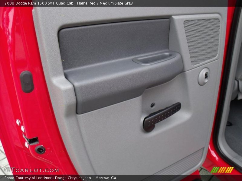 Flame Red / Medium Slate Gray 2008 Dodge Ram 1500 SXT Quad Cab