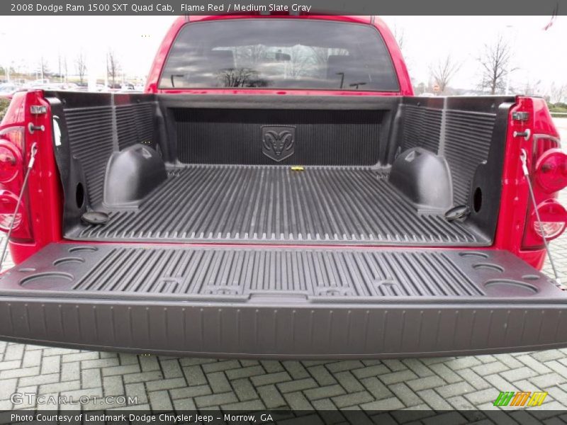 Flame Red / Medium Slate Gray 2008 Dodge Ram 1500 SXT Quad Cab