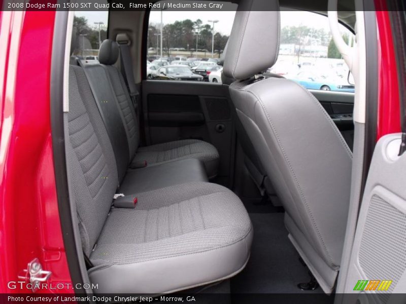 Flame Red / Medium Slate Gray 2008 Dodge Ram 1500 SXT Quad Cab